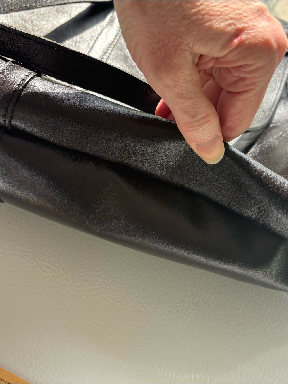 Patricia Nash P28701 Black Studded Leather Tote Bag - Picture 7 of 12